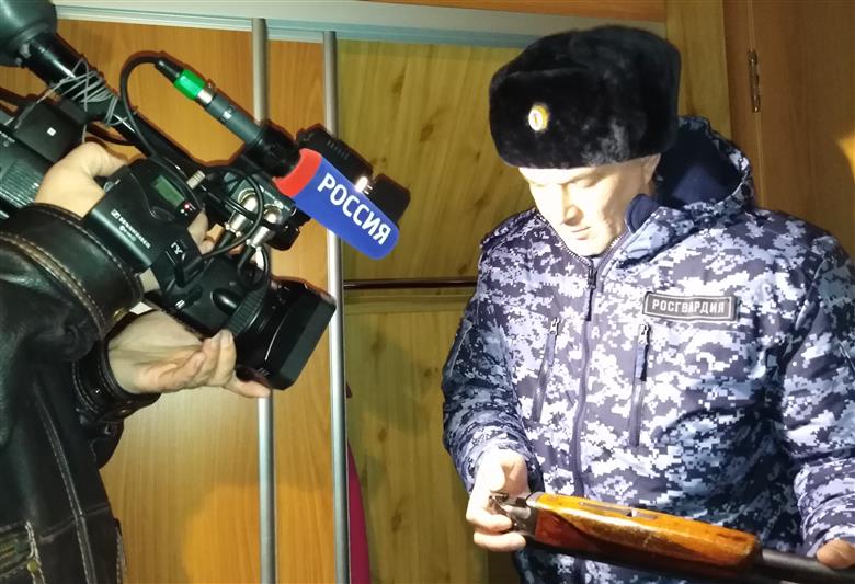 Журналисты телеканала «Россия. Курган» стали участниками профилактической операции Росгвардии