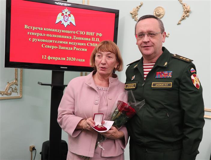 Командующий Северо-Западным округом Росгвардии встретился с руководителями ведущих СМИ региона