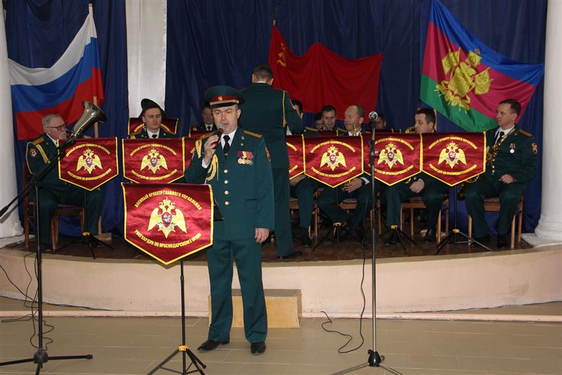 Военные музыканты-росгвардейцы приняли участие в мемориальной акции, состоявшейся в Краснодарском крае на месте боев Великой Отечественной войны 