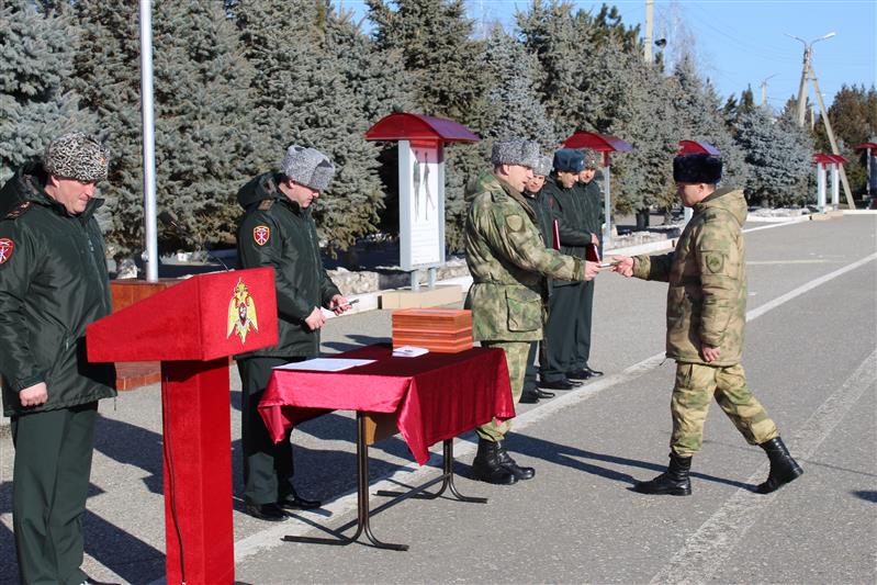 Военных музыкантов Росгвардии поздравили с профессиональным праздником в столице Чечни