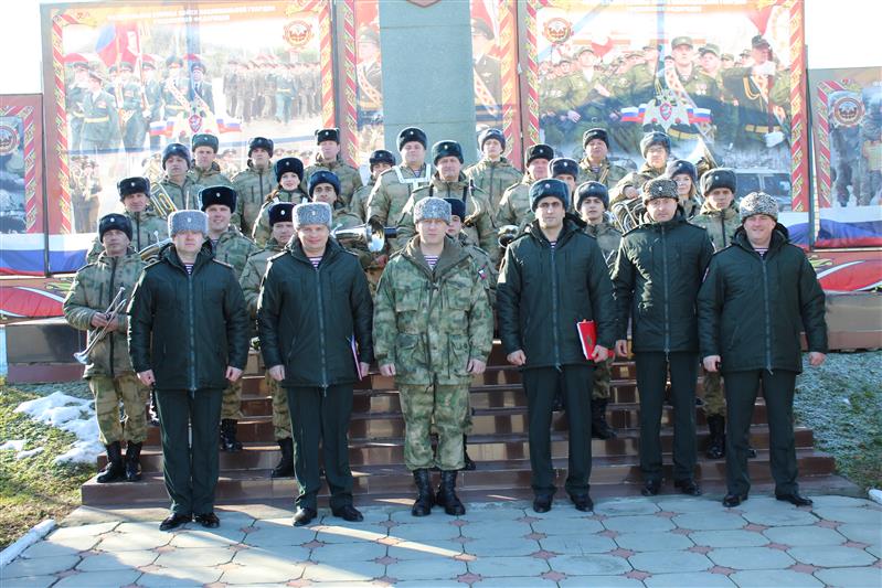 Военных музыкантов Росгвардии поздравили с профессиональным праздником в столице Чечни
