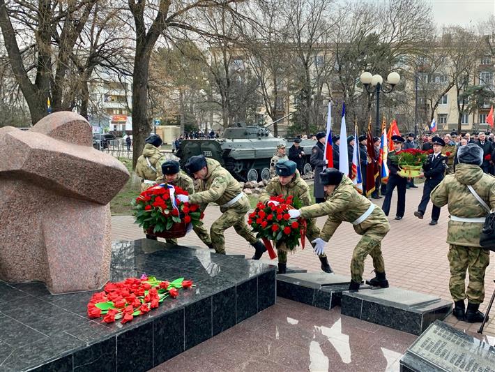 Росгвардейцы Южного округа приняли участие в памятных мероприятиях, посвященных Дню памяти воинов-интернационалистов