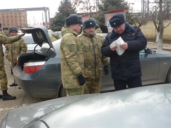 В Астраханском отдельном оперативном батальоне  22-й бригаде оперативного назначения Росгвардии, состоялся  осмотр технического состояния личных автомобилей