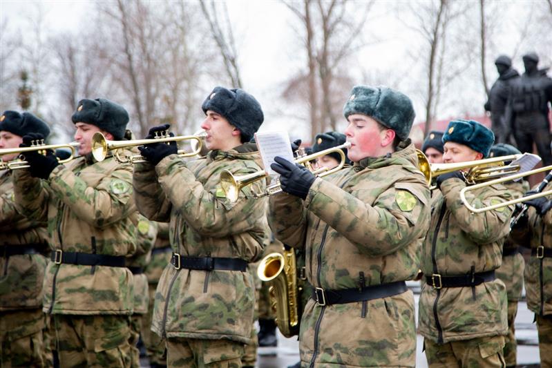 Сводный военный оркестр Росгвардии провел первую совместную репетицию ко Дню Победы