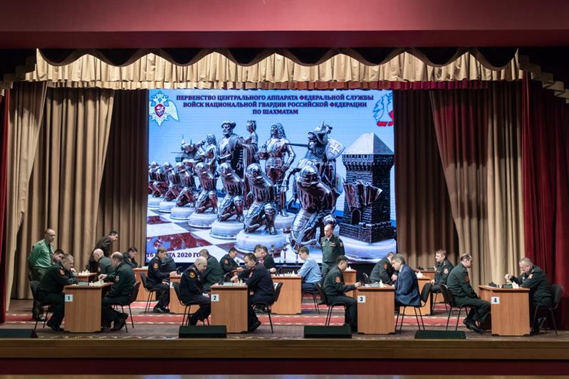 В Росгвардии состоялось лично-командное первенство по шахматам