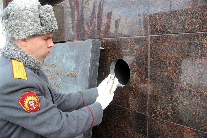 Военнослужащие Пермского военного института Росгвардии приняли участие в церемонии открытия памятника «Солдат России»