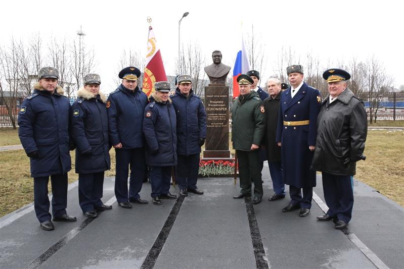 В Подмосковье открыт памятник генерал-майору авиации Владимиру Пономареву – первому начальнику авиации войск правопорядка (видео)