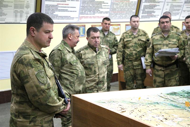 В Чеченской Республике прошло командно-штабное учение под руководством командующего Северо-Кавказским округом Росгвардии