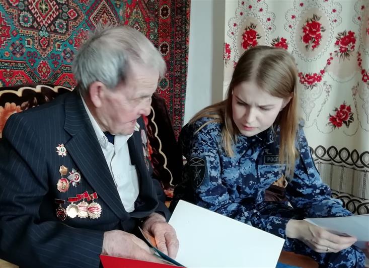 Участник битвы за Днепр рассказал росгвардейцам Зауралья о своей  фронтовой биографии
