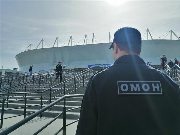 Росгвардейцы обеспечили правопорядок во время матча РПЛ в Ростове-на-Дону