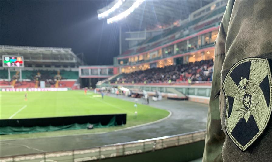 В Чечне росгвардейцы обеспечили правопорядок во время проведения футбольного матча российской Премьер-лиги