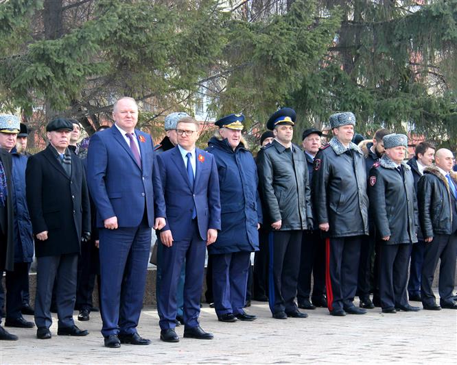 Представитель Росгвардии принял участие в памятном мероприятии, посвященном 77-й годовщине создания Уральского добровольческого корпуса