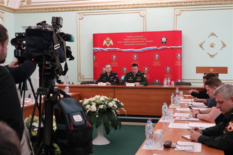 В управлении Северо-Западного округа Росгвардии прошла итоговая пресс-конференция (видео)