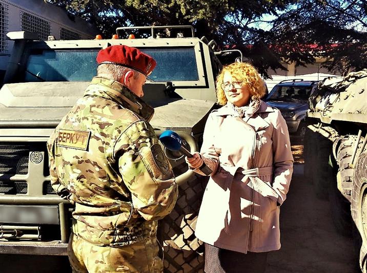 Сотрудники симферопольского «Беркута» рассказали журналистам о своей службе