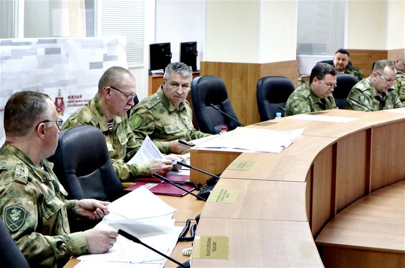 В Южном округе Росгвардии прошла командно-штабная мобилизационная тренировка