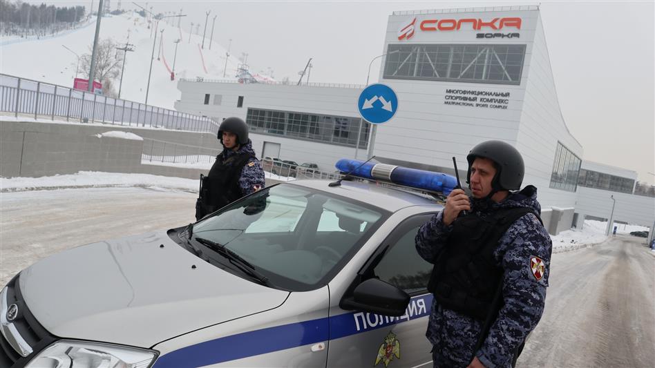 В Красноярске Росгвардия готовится к проведению этапов Кубка мира по фристайлу (видео)