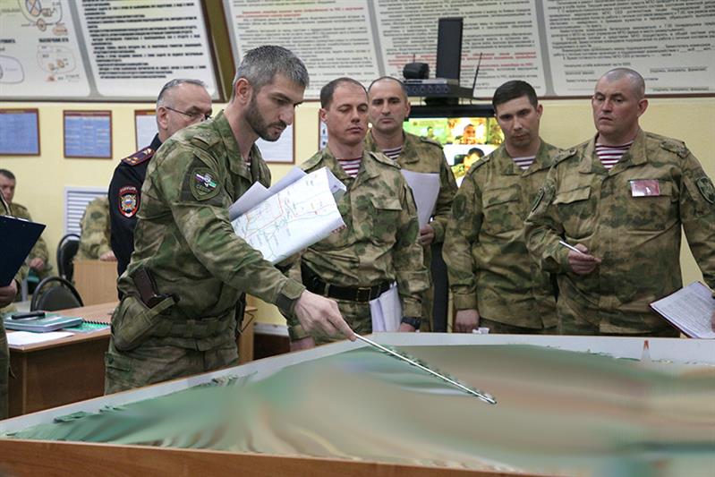 В Чеченской Республике прошло командно-штабное учение под руководством командующего Северо-Кавказским округом Росгвардии
