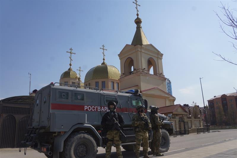 В   Объединенной группировке войск (сил) на Северном Кавказе прошло пасхальное богослужение