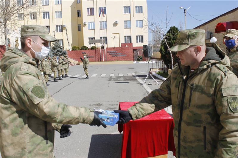 Махачкалинское соединение Росгвардии отметило годовщину образования