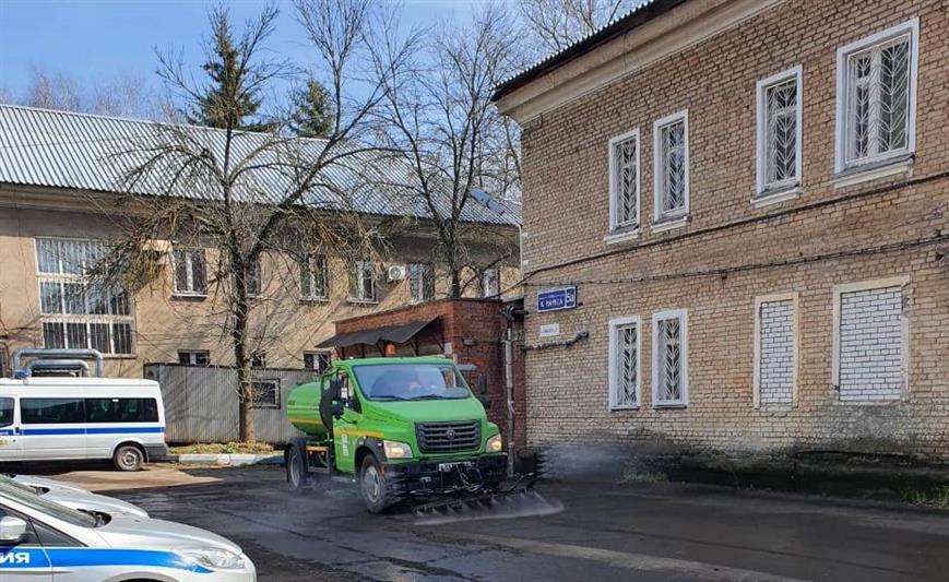 В подмосковных подразделениях Росгвардии проводятся дезинфекционные мероприятия