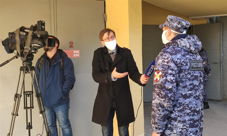 Журналистам ГТРК «Севастополь» рассказали о служебных буднях сотрудников вневедомственной охраны Росгвардии (видео)