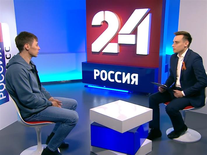 Именитый спортсмен из Росгвардии дал интервью кемеровскому областному телеканалу