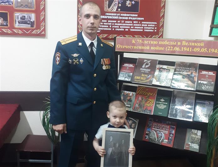 Грозненское соединение Росгвардии продолжает участвовать в ведомственной акции «Потомки победителей»