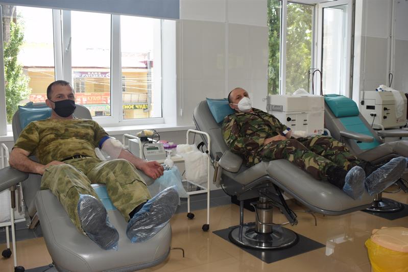 Росгвардейцы из Дагестана стали участниками донорской акции