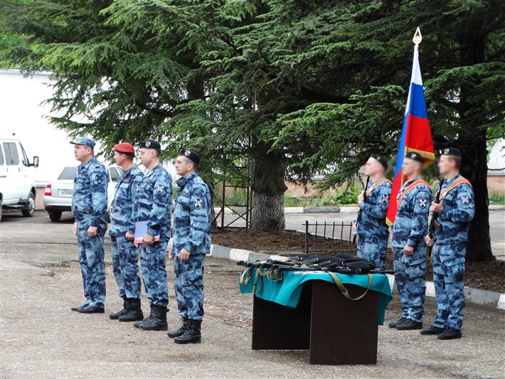 В Крыму сотрудники ОМОН «Беркут» торжественно приняли присягу