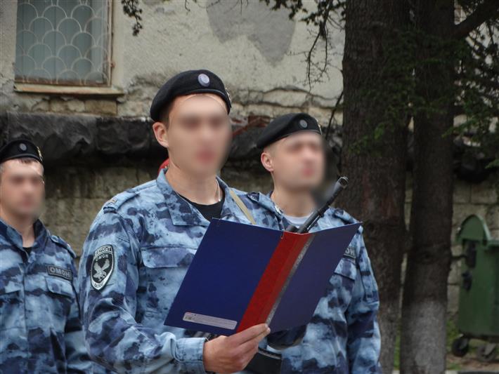 В Крыму сотрудники ОМОН «Беркут» торжественно приняли присягу
