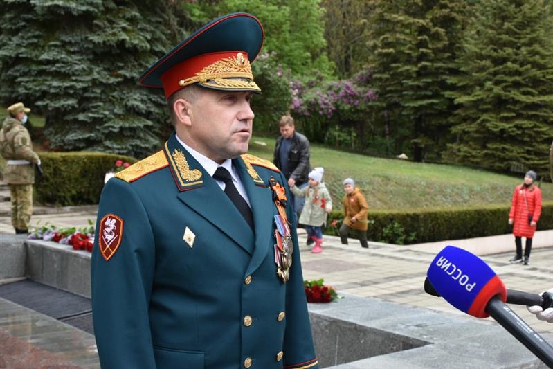 В Пятигорске командующий Северо-Кавказским округом принял участие в торжественном мероприятии, посвященном Дню Великой Победы