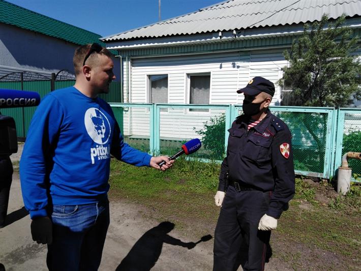 В Кургане ГТРК «Россия» сняла сюжет  о росгвардейцах, спасших семью от пожара (видео)