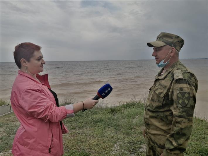 Телекомпания ГТРК «Саратов» сняла сюжет о военнослужащем Росгвардии, который спас тонувшего человека(видео)