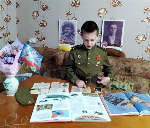 В Адыгее дети росгвардейцев приняли участие в патриотических акциях, посвященных Дню Победы 