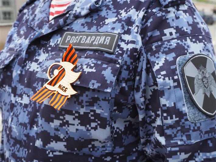 Белгородские росгвардейцы приняли участие во всероссийской акции «Георгиевская ленточка»