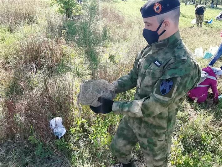 Росгвардейцы из Иркутской области приняли участие в акции «Посади дерево – подари планете жизнь»
