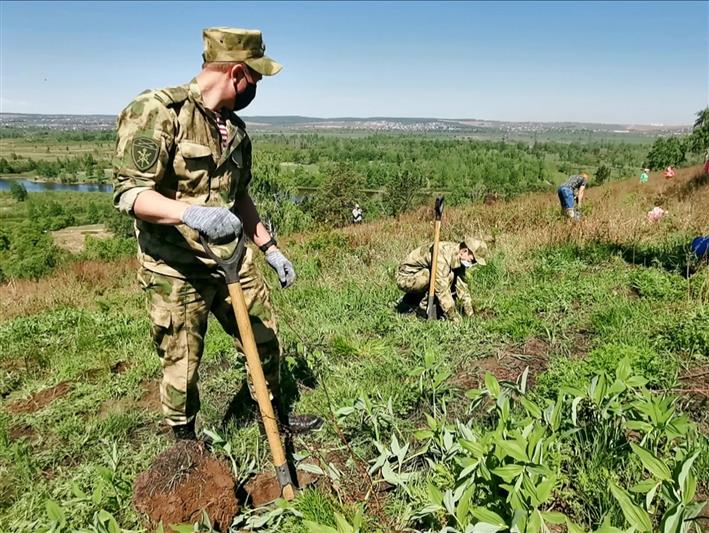 Росгвардейцы из Иркутской области приняли участие в акции «Посади дерево – подари планете жизнь»