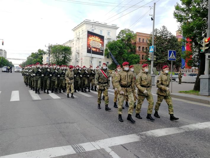 В Хабаровске прошла ночная репетиция Парада Победы