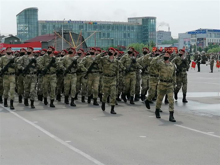 В Хабаровске прошла ночная репетиция Парада Победы