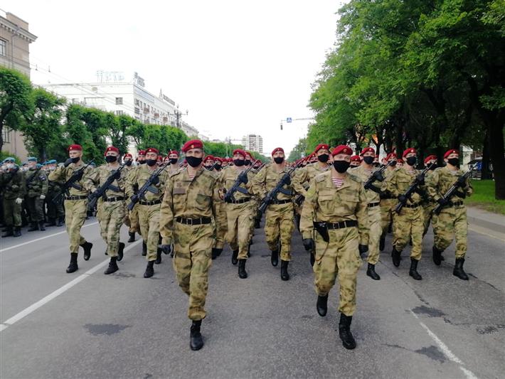 В Хабаровске прошла ночная репетиция Парада Победы