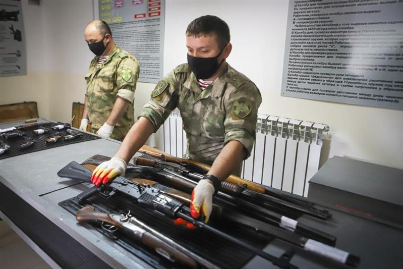 В Кабардино-Балкарии росгвардейцы приступили к уничтожению добровольно сданного и изъятого оружия
