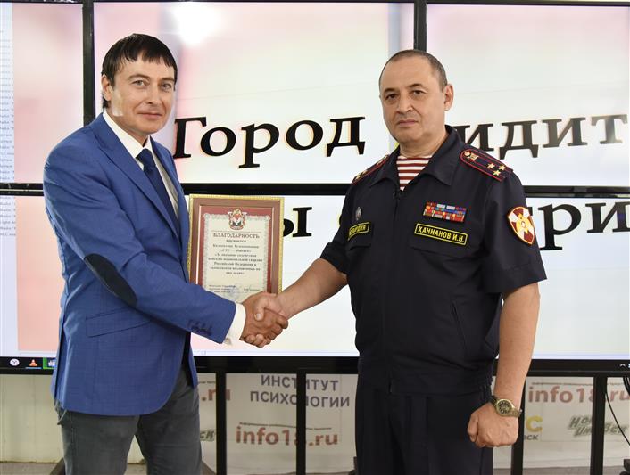 Начальник удмуртского управления Росгвардии и руководитель телеканала «СТС-Ижевск» обсудили вопросы информационного взаимодействия