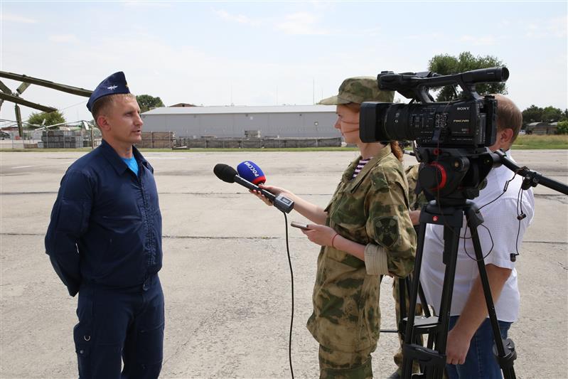 В Моздоке прошли учебно-тренировочные полеты авиации Росгвардии
