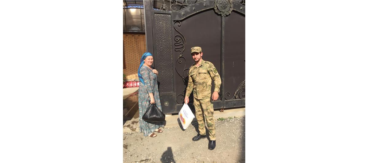 В веденском батальоне «Юг» грозненского соединения Росгвардии прошла благотворительная акция