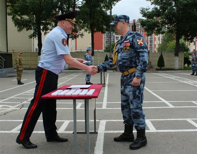 В Калининграде прошло торжественное награждение личного состава парадного расчета Росгвардии