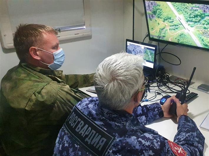 Беспилотники Росгвардии фиксируют нарушения ПДД в Кемеровской области 