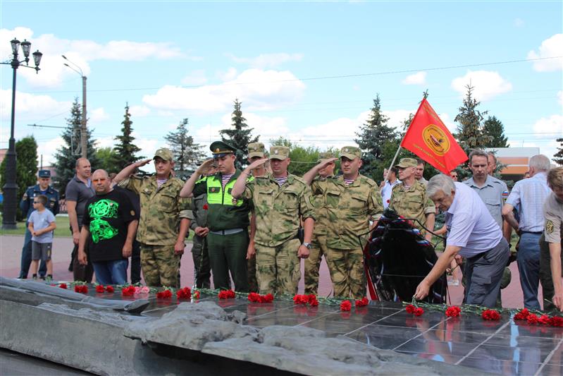 Город воинской славы - Курск встретил участников бронепробега «Дорога Мужества» (фото, видео)