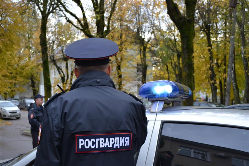 В Великом Новгороде сотрудники Росгвардии эвакуировали жильцов дома, в котором произошел пожар 