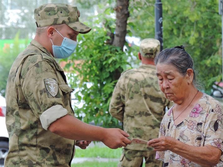 Росгвардия проводит в Хакасии акцию «Улицы Героев»
