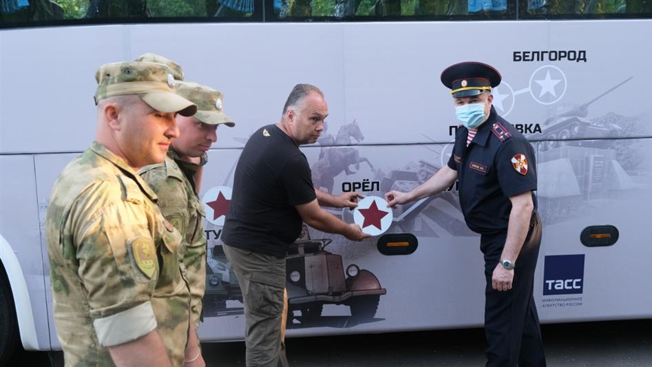 Участники бронепробега «Дорога мужества» прибыли в Орёл